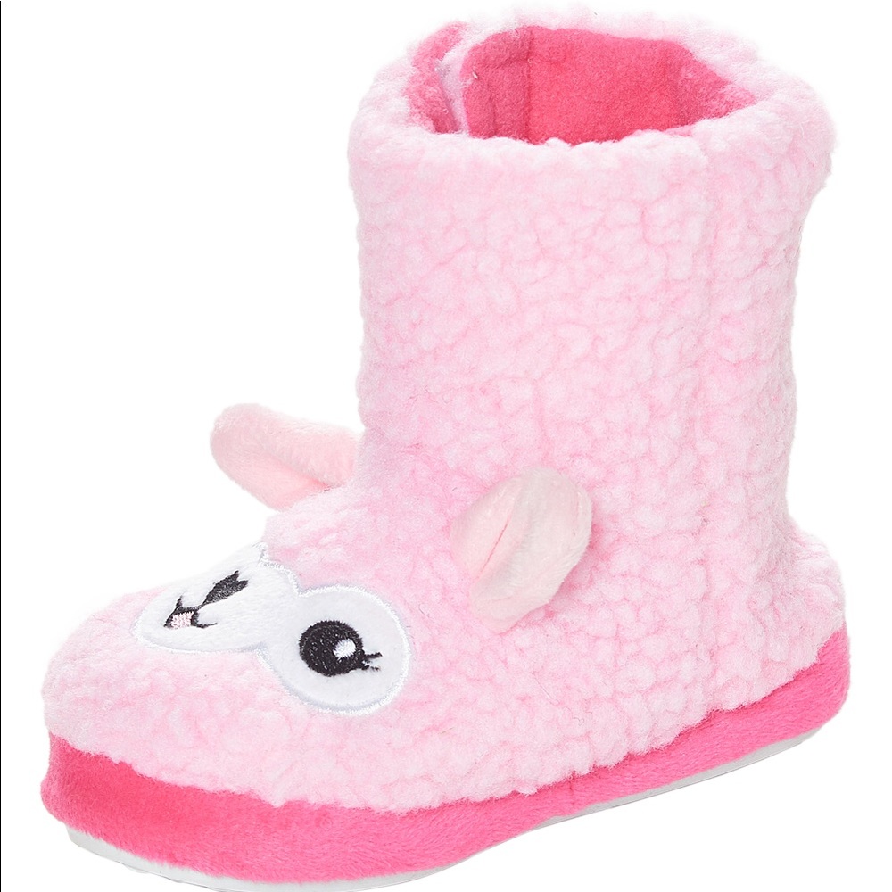 dELiAs Pink Llama Slipper Boot